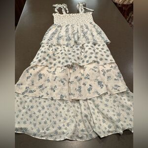 NWT Crystal Doll Floral Tiered Maxi Dress Sz: XL